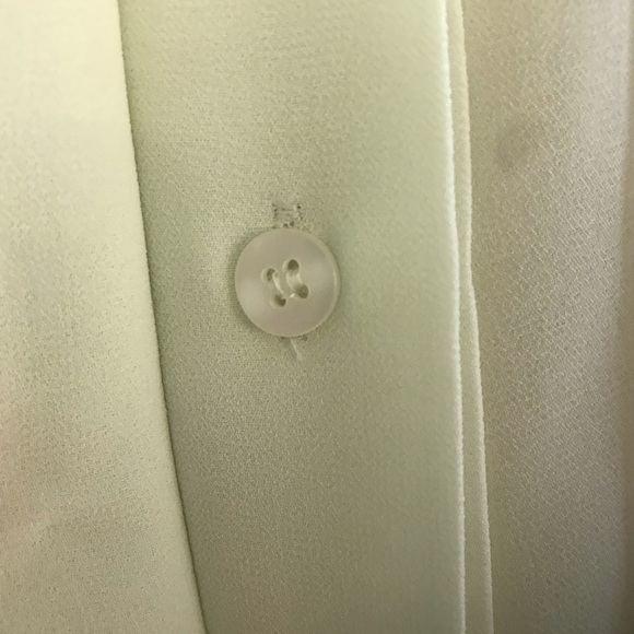 French Connection Sleeveless Lime Sherbet Hidden Button Front Blouse - Picture 6 of 7